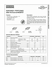 DataSheet FDP33N25 pdf